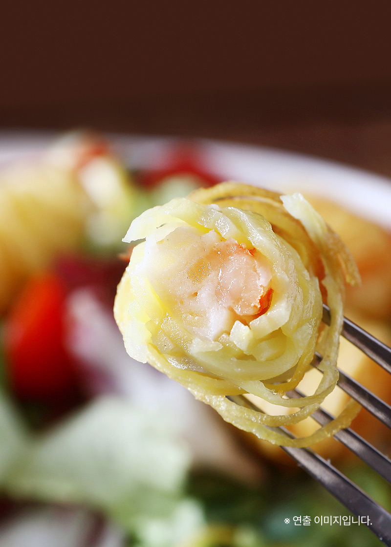 감자말이새우튀김