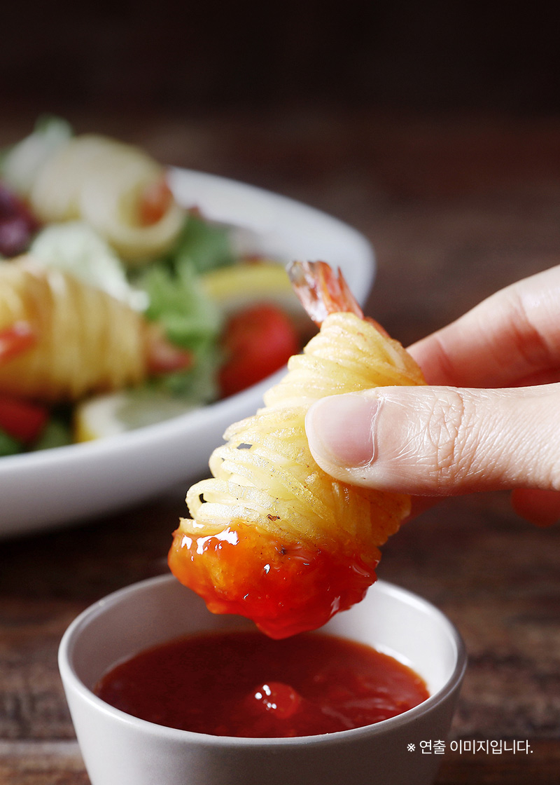 감자말이새우튀김