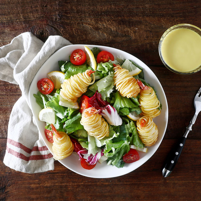 감자말이새우튀김 활용레시피