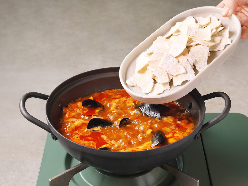 수제비짬뽕탕 기본레시피