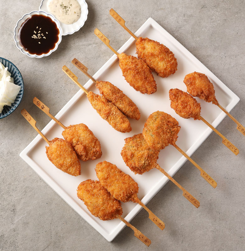 오사카풍 모듬꼬치튀김