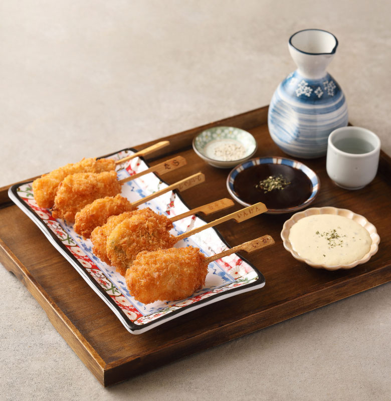 오사카풍 모듬꼬치튀김