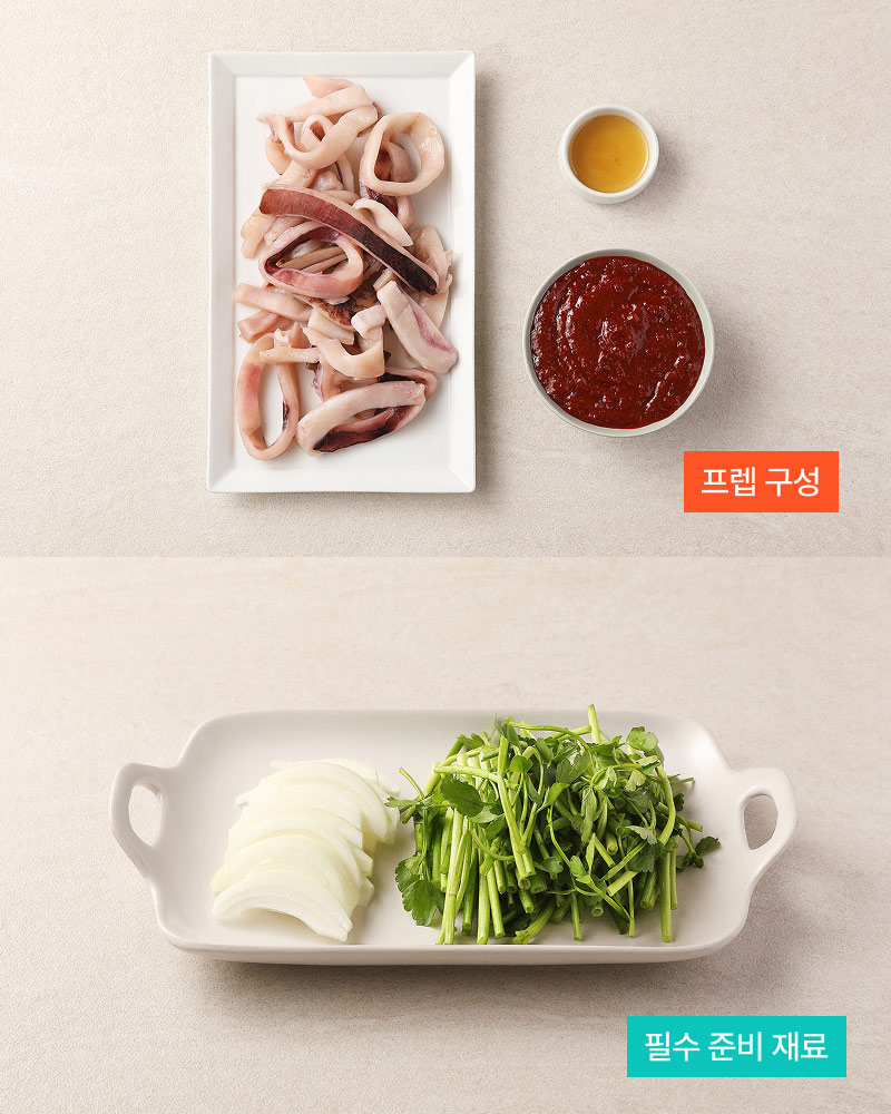 오징어초무침 구성
