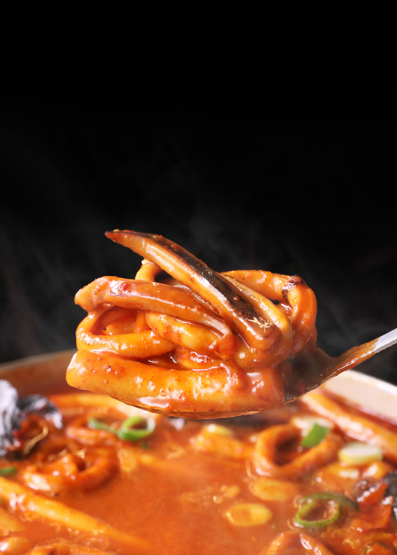 오징어해물떡찜 국자