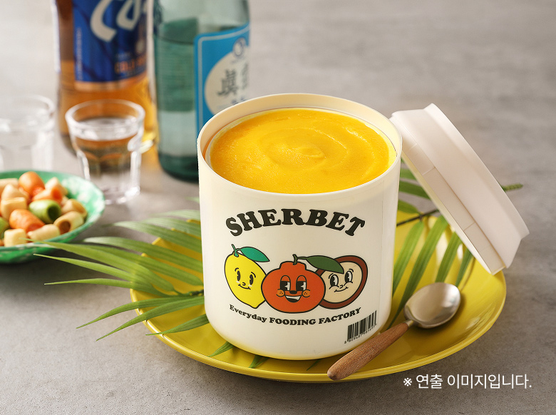 애플망고 컵샤베트