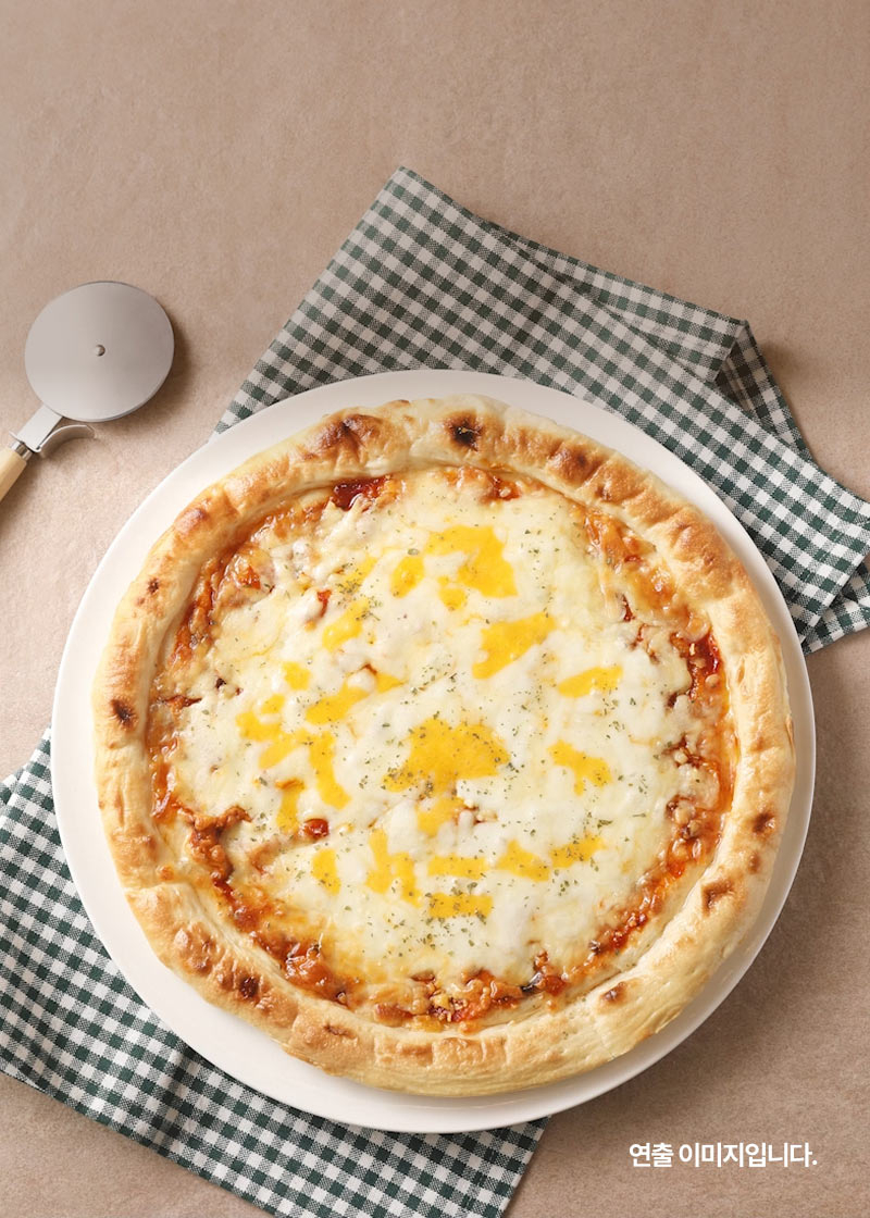 리얼화덕치즈피자 탑컷