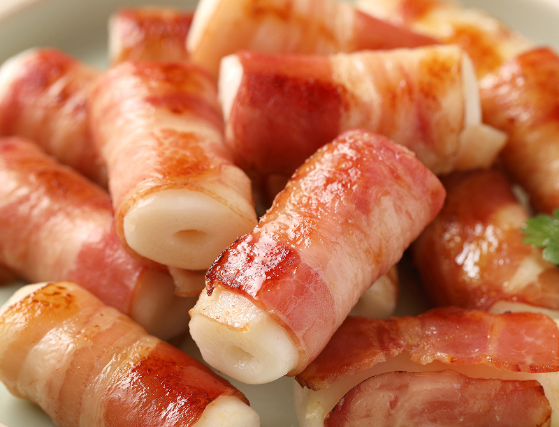 베이컨말이가래떡꼬치