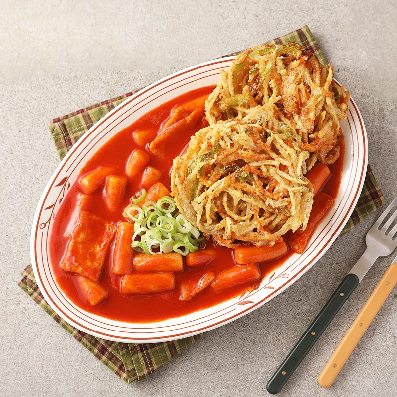 크리스피야채튀김 활용레시피